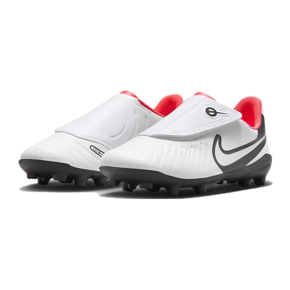 Nike Tiempo Legend 10 Club MG PS Ready Pack Kids Sneakers White Bright-Crimson Black DV4356-100