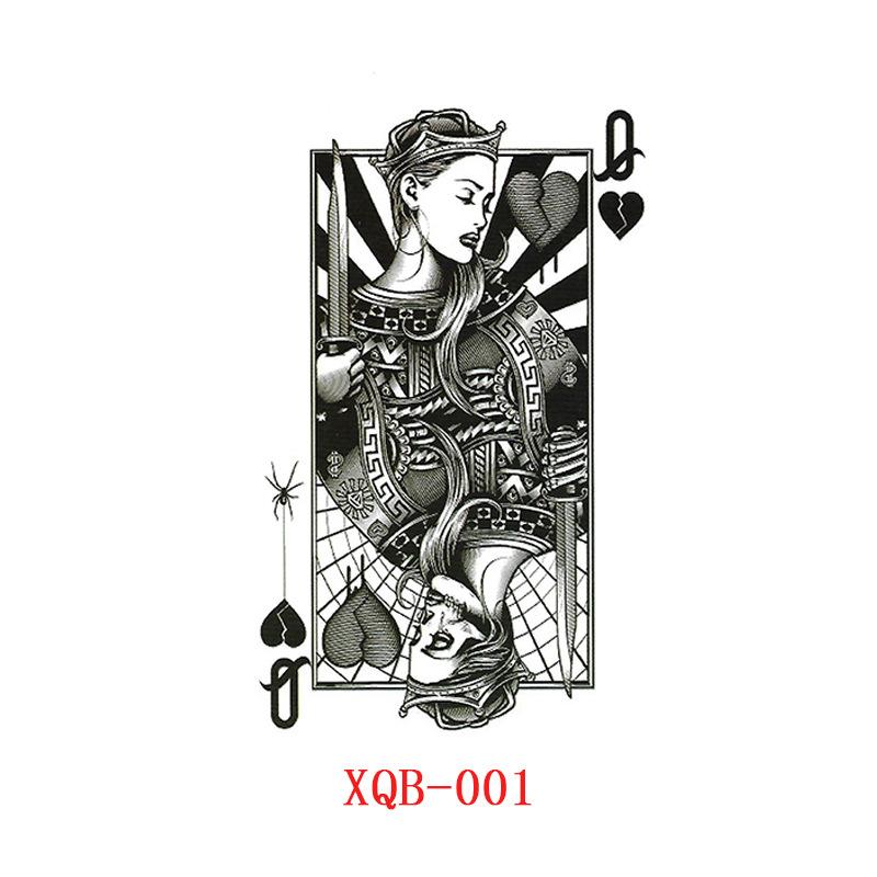 Kleine Ganzarm-Tattoo-Aufkleber, Blumenbuchstaben, Tier-Tattoo-Aufkleber, Schwarze Aufkleber Tattoo