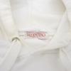 VALENTINO Embossed Logo Pullover Hoodie Top for Women White M XV3MF18Y84E tops M whiteUsed