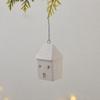 Ceramic Crafts Christmas Ceramic House Pendant Painting Pendant Ornament  Merry Christmas Party