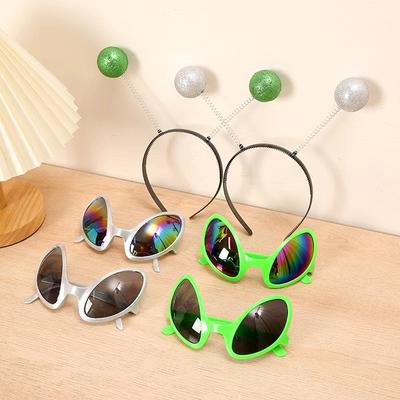 Neue Alien Brille Lustige Feiertags Party Sonnenbrille Halloween Erwachsene Kind Partyzubehör Regenbogen Gläser ET Sonnenbrille Shades