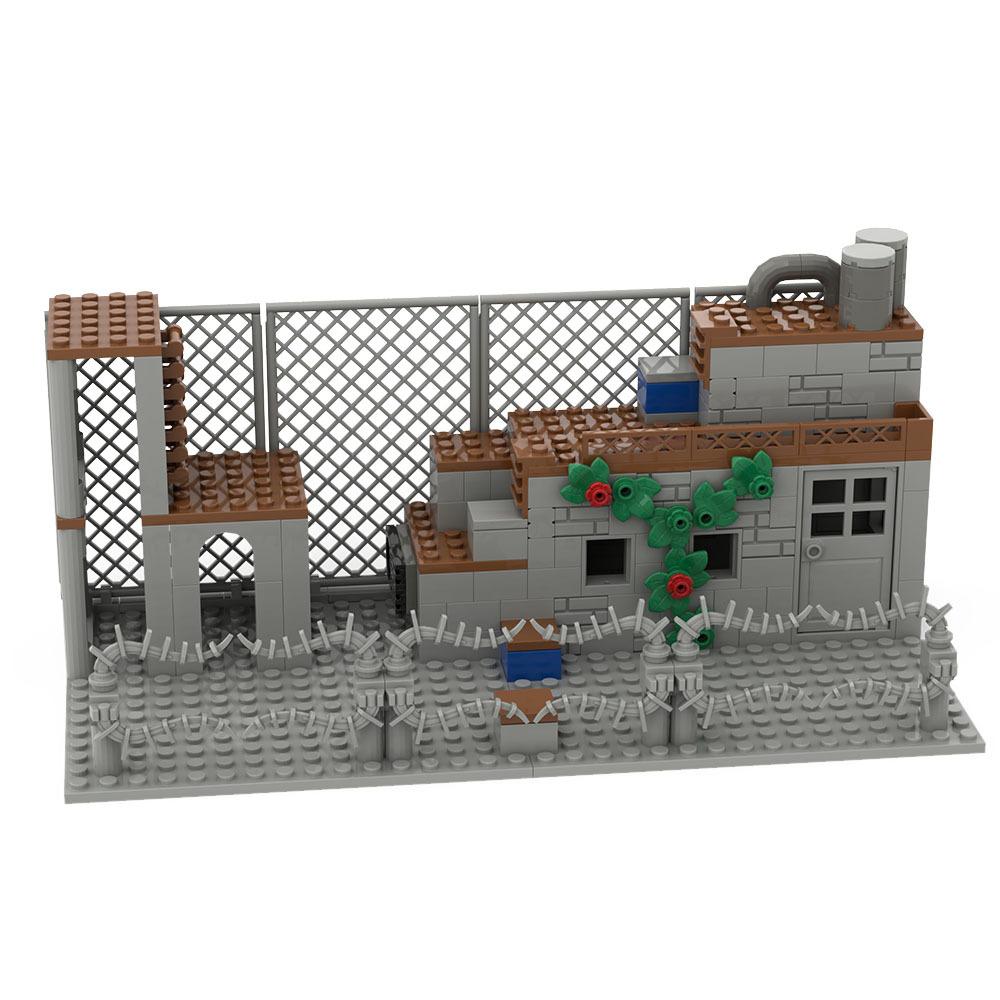 WW2 Vojenský Vojenský Bojiště Bunkr Model Stavební BlokyStrážní Věž Velitelské Stanoviště Bunkr Model Dětské Hračky Dárek