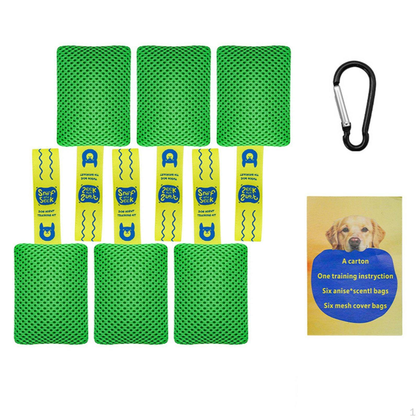 Dog Scent Training Kit Mental Canine Detection Set Indoor & Outdoor Use for Dogs, зелёный