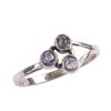 Natural Tanzanite Gemstone 925 Solid Sterling Silver Jewelry Ring Size 7.5 t2w70