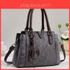 Urban Minimalist Pu Leather Tote Bag For Daily Use With Multiple Pockets For Women