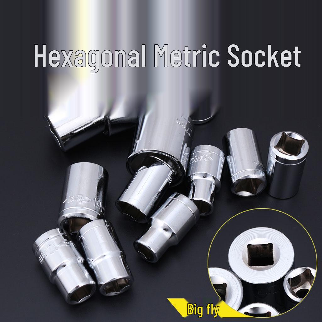 Hex Metric 12.5mm Socket Head Wrench, 1/2  Internal/External Hex Drive, 8-32mm. 8mm