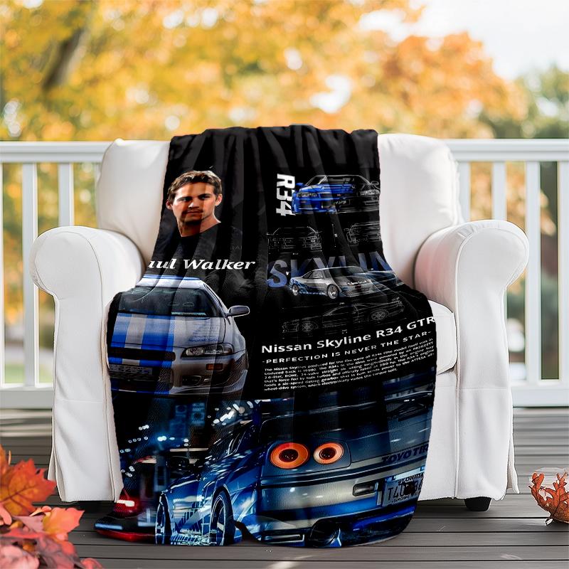 Fast & Furious Motiv Decke - Perfekt für Sofa, Bett, Reisen & Outdoor | Maschinenwaschbar, Gemütlich & Langlebig.