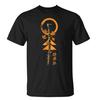The Swordghost Samurai Summer Pure Cotton Shortsleeved Shirt for Both Men and Women On The Retro Japanese Samurai Tshirt