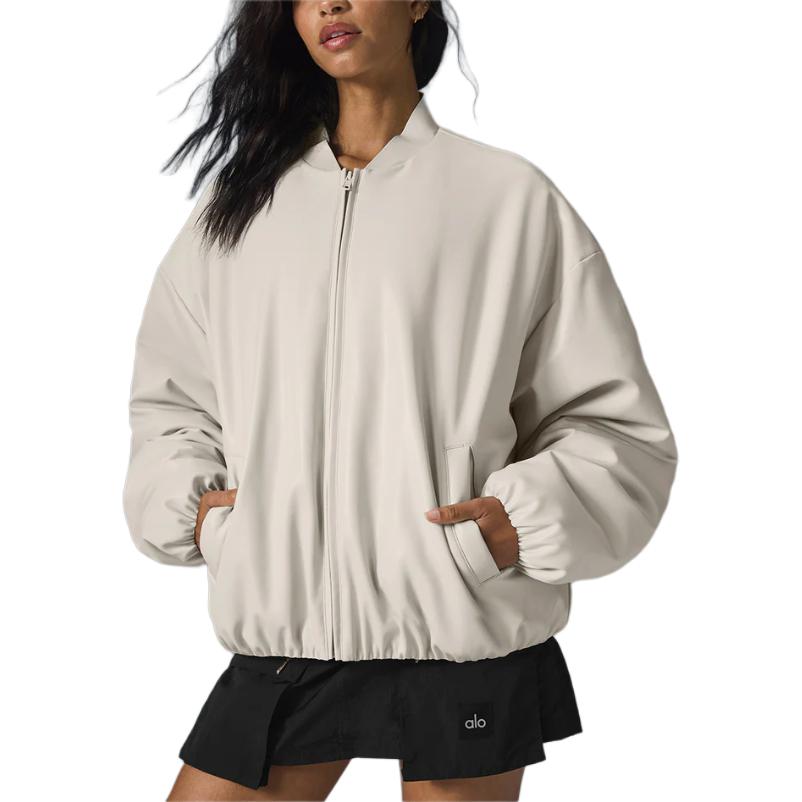 Alo Yoga Jackets Unisex Baseball Collar Moderate Pilot U4049R