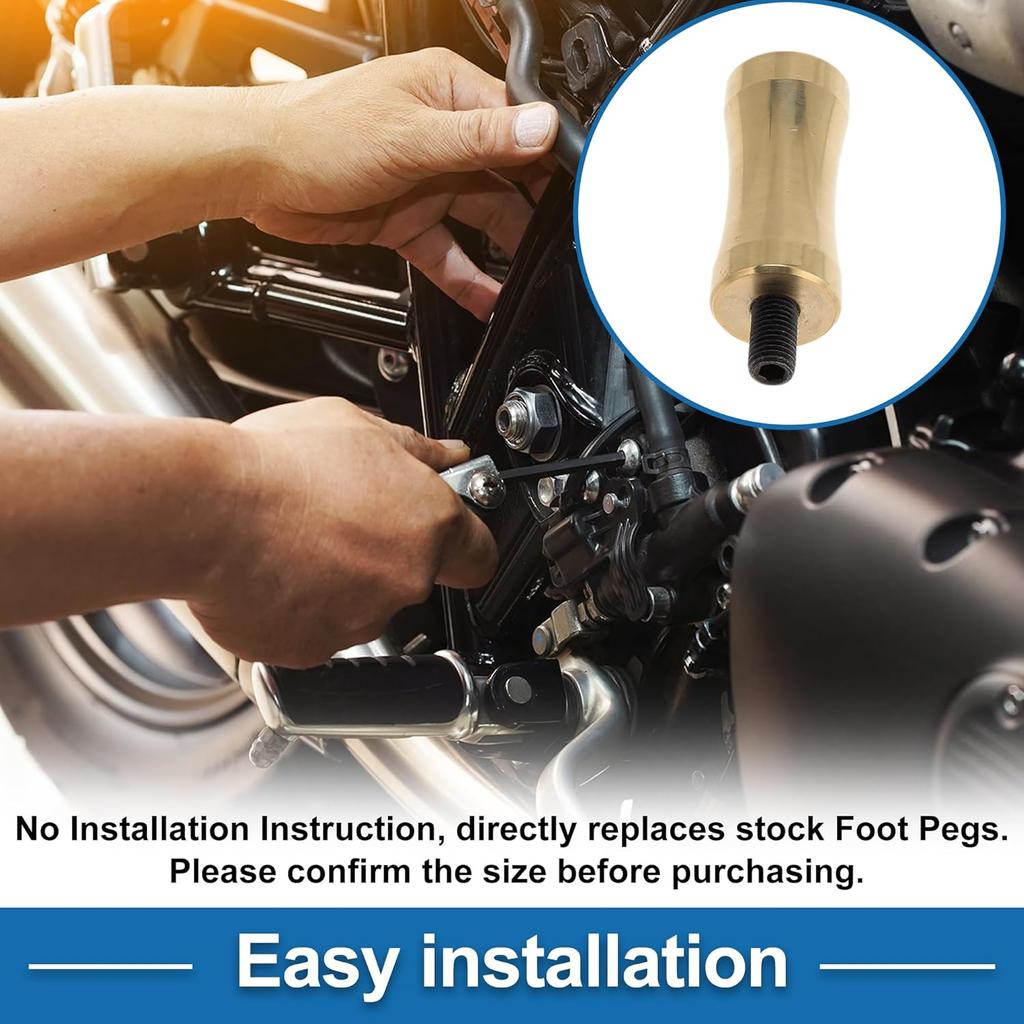 Brass Motorcycle Shifter Footrests Pegs for HARLEY-DAVIDSON 883R Cylinder Shift Foot Rests Peg Footboards Brass Iron 1 Pc