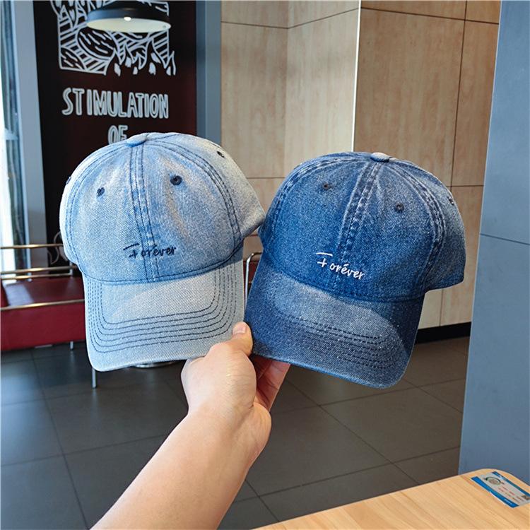 Women's Denim Duck Tongue Hat Spring/Summer Men's Casual Versatile Sunshade Baseball Hat