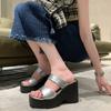 fashion Shoes for Women 2024 Hot Sale Modern Women's Slippers Platform Dress Slippers Women Super High Wedges Open Toe Ladies Shoes