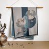 Landscape Landscape Oil Painting Autumn And Winter Long Thin National Style Scarf Women'S Air-Conditioned Room Imitation Cashmere Shawl Scarf