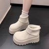 Fashion Winter Chunky Platform Heels Women Ankle Boots Keep Warm Height Increase  Short Booties Shoes Zapatos Mujer