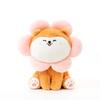 Cartoon Shiba Inu Dog Flowers Cup Plush Toys Stuffed Soft Animal Pillow Dolls for Girls Birthday Christmas Gifts