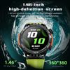 Multifunctional Smartwatch, Bluetooth Call, Flashlight, Waterproof, 1.46-inch Screen, Compass, Sports Fitness Tracker