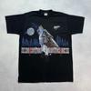 T-shirt Vintage Années 90 Loup Amérindien Taille Medium Noir Point Simple Arizona USA T-shirt Unisexe