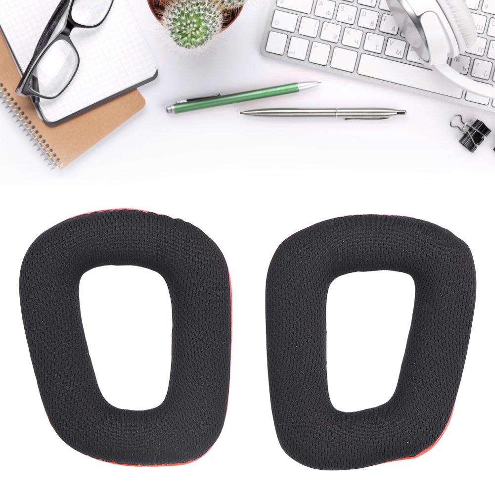 1 Pair Replacement Ear Cushion Protein Leather/Mesh Fabric Headset Ear Cushions Ear Cups Cover for Logitech G331 G231 G431 G432