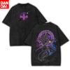 Vintage Washed Yu-Gi-Oh! Yugi Muto Graphic T-Shirt for Men Retro Anime Oversized Cotton Short Sleeve Tee Harajuku Fashion Top