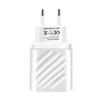 Smartests Two USB Charger With LED Screen Voltages Detection 2.4A Output European Standard Charging