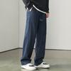 High-quality Elastic Waist Knitted Straight Casual Pants Men's Autumn and Winter American Loose and Versatile Sweatpants