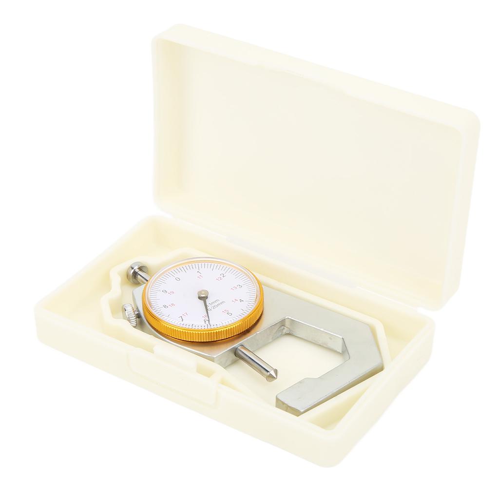 Thickness Gauge Micrometer Meter Cone Head 0‑20mm 0.1mm Resolution Measuring Tool for Paper Film