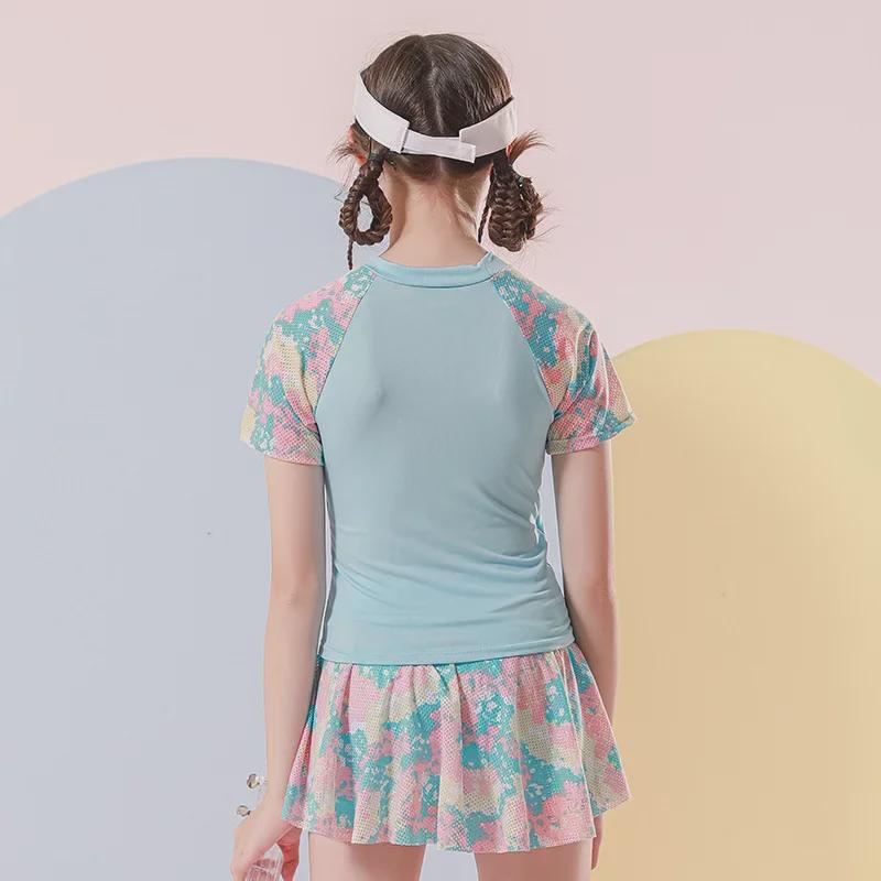 Sportliches Badeanzug-Set für Mädchen: Stilvoller Schlitzrock für Kinder von 3 bis 10 Jahren