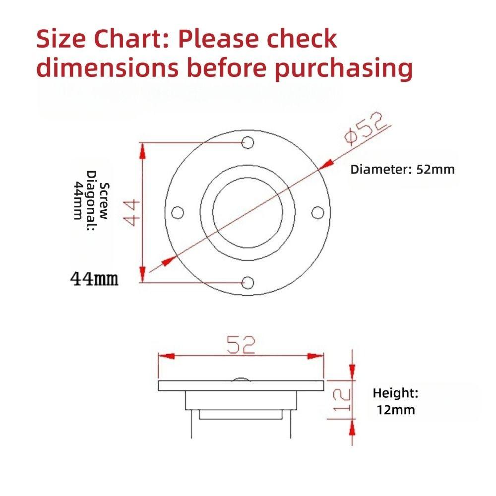 4 Ohm/8 Ohm Tweeter Speakers 52MM Silk Membrane New HIFI Music DIY