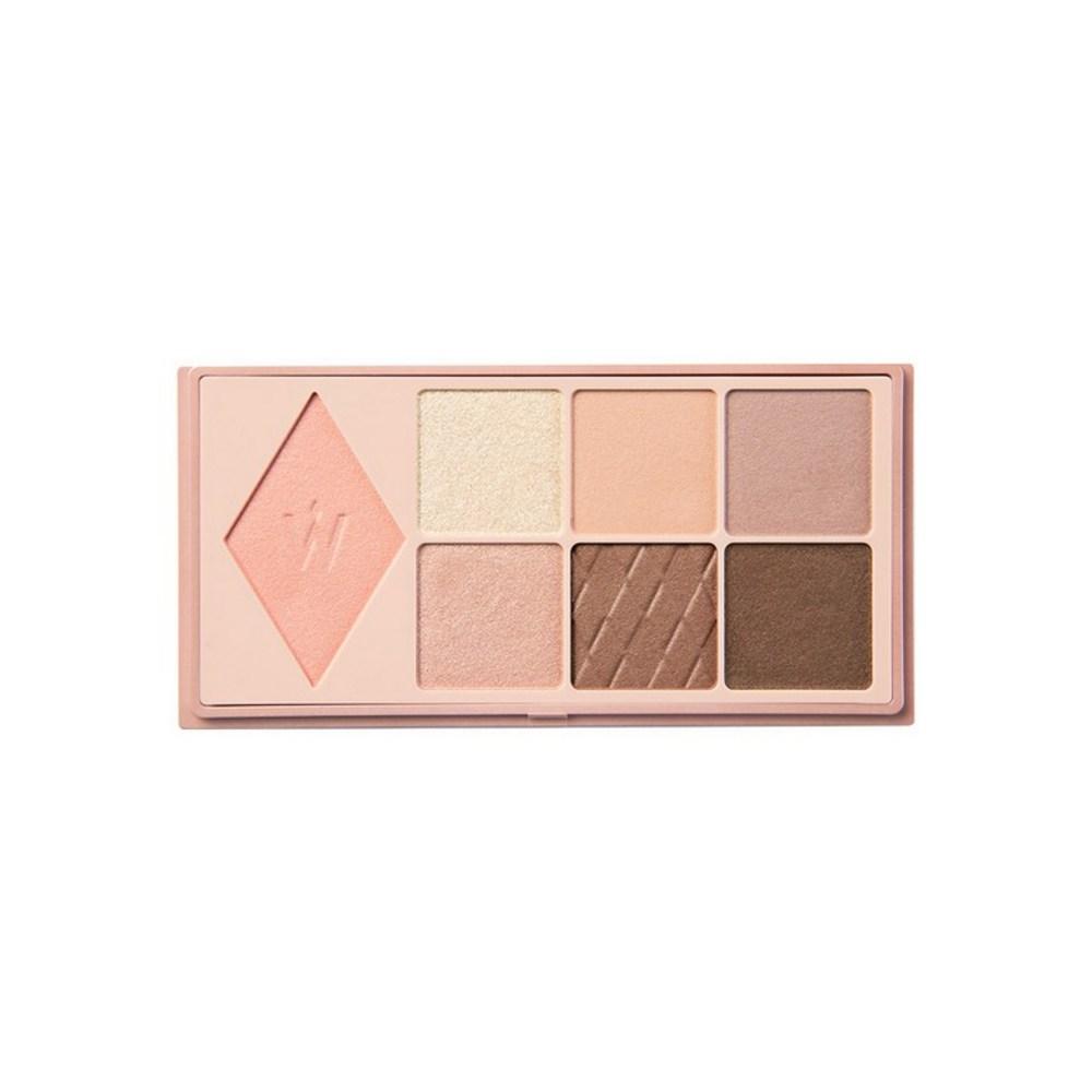 Wonjeongyo W Daily Mood Up Eye Palette 3 Colors, 1 Piece, 02 Trench Brown