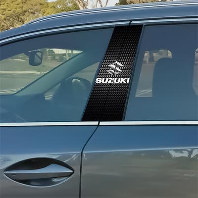 2PCS Car Styling B-pillar Center Column Stickers For Vitara Swift SX4 Ignis Baleno Ertiga Ciaz S-cross Accessories