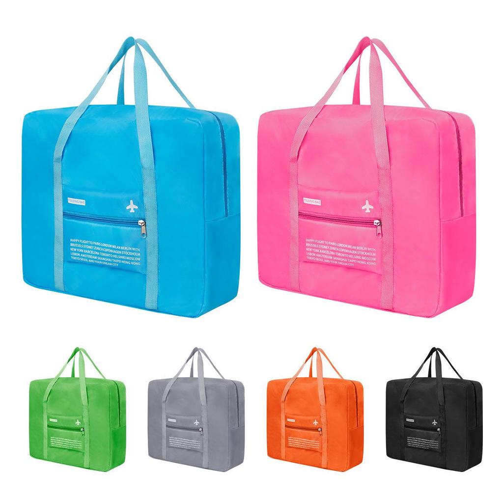 Foldable Large Capacity Travel Tote and Shoulder Bag - Luggage Storage and Suitcase Hanging Bag.