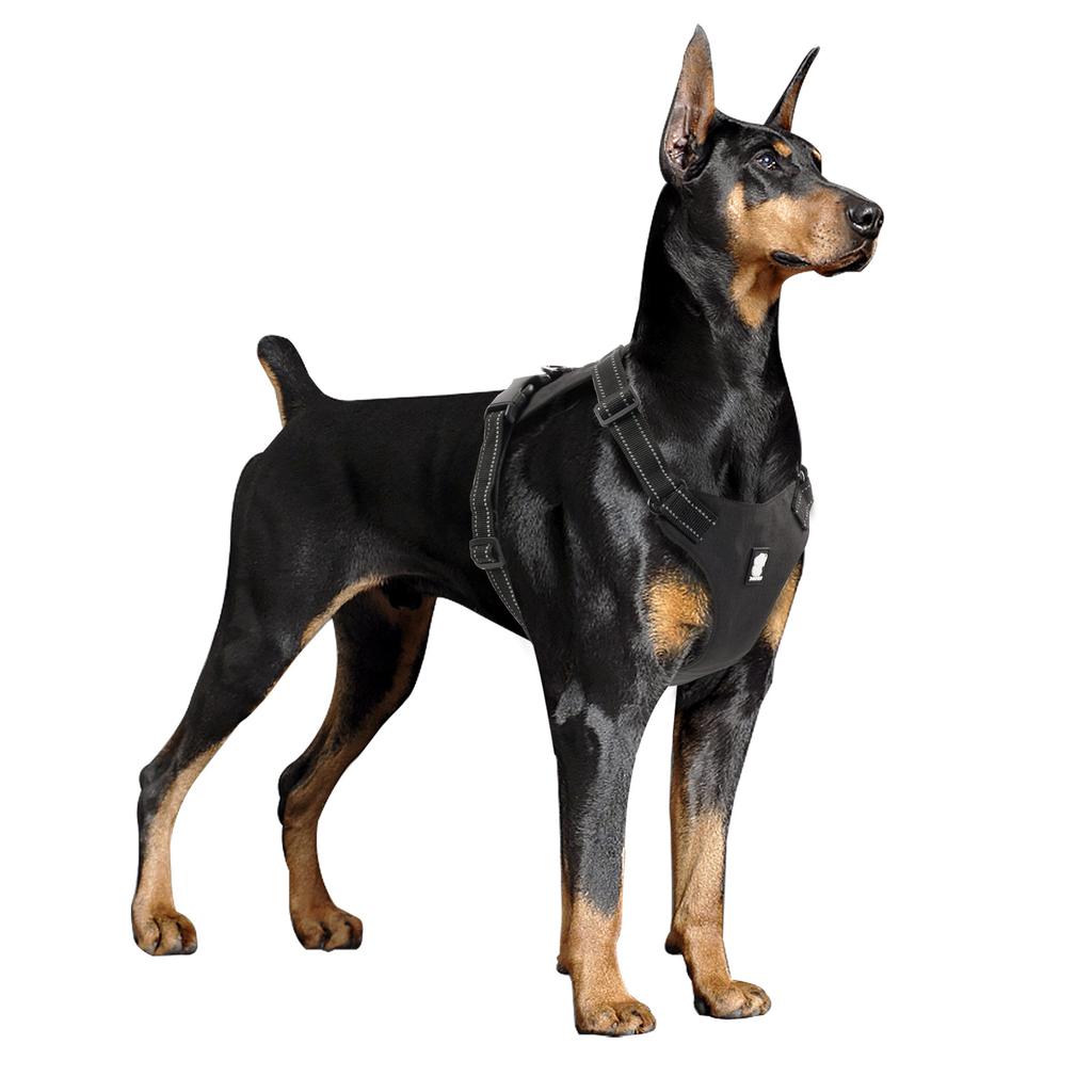 Classic Large Dog Harness Reflective Adjustable Lightweight Pet Dog Harness Comfortable Dog Harness Suitable for Large and Medium- Dogs