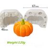 Wholesale Halloween Pumpkin Shape Cake Candles Resin Mould Aromatherapy Plaster 3D Silicone Mold Kitchen Baking Tool Decoration