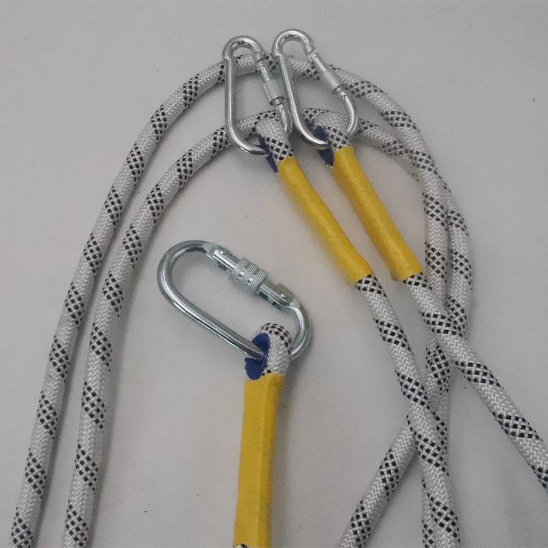 Outdoor High-Altitude Safety Rope: Polyester Construction, Portable Design.