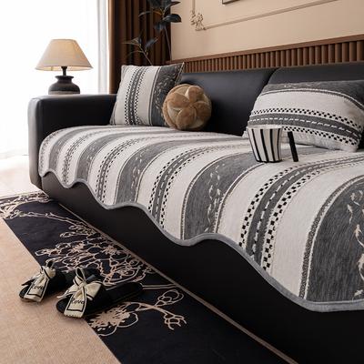 Light Luxury High-Grade Leather Sofa Cushion, Four-Season Universal Non-Slip Seat Cushion  New Straight Sofa Cover Cover Cloth Towel