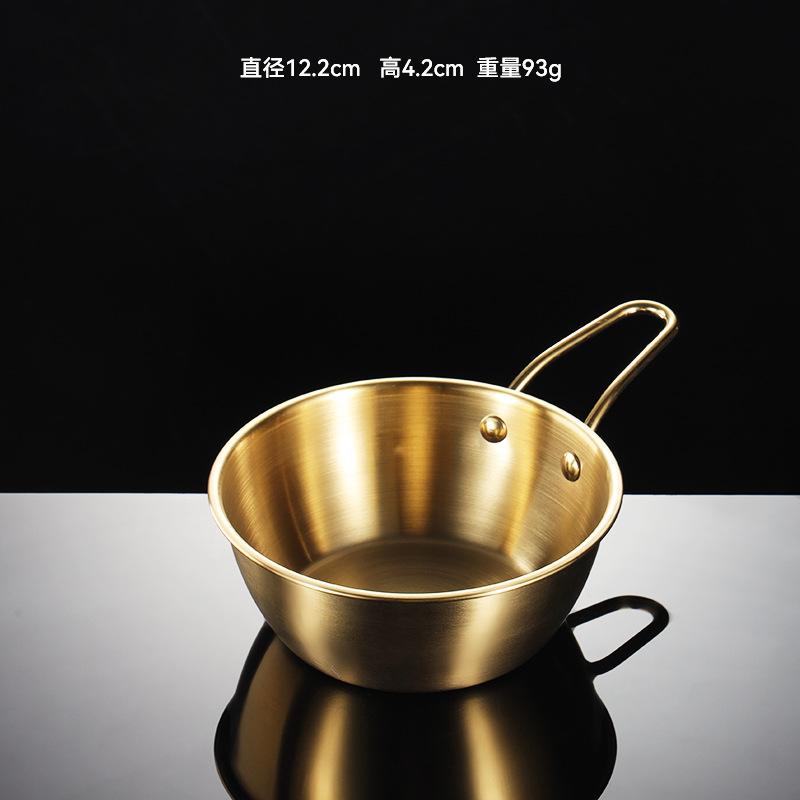 Korea 304 Stainless Steel Sauce Dish Bowl Seasoning Rice Wine Bowls with Handle Outdoor Picnic Vinegar Dish Plate for Cooking