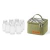 Portable Pepper Spice Storage Jars Set For Outdoor Picnic Camping BBQ Oil Seasoning Containers Bottle Storage Bag Picnic Basket
