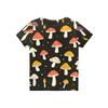 Kinder bedrucktes Rundhals Kurzarm Freizeit-T-Shirt