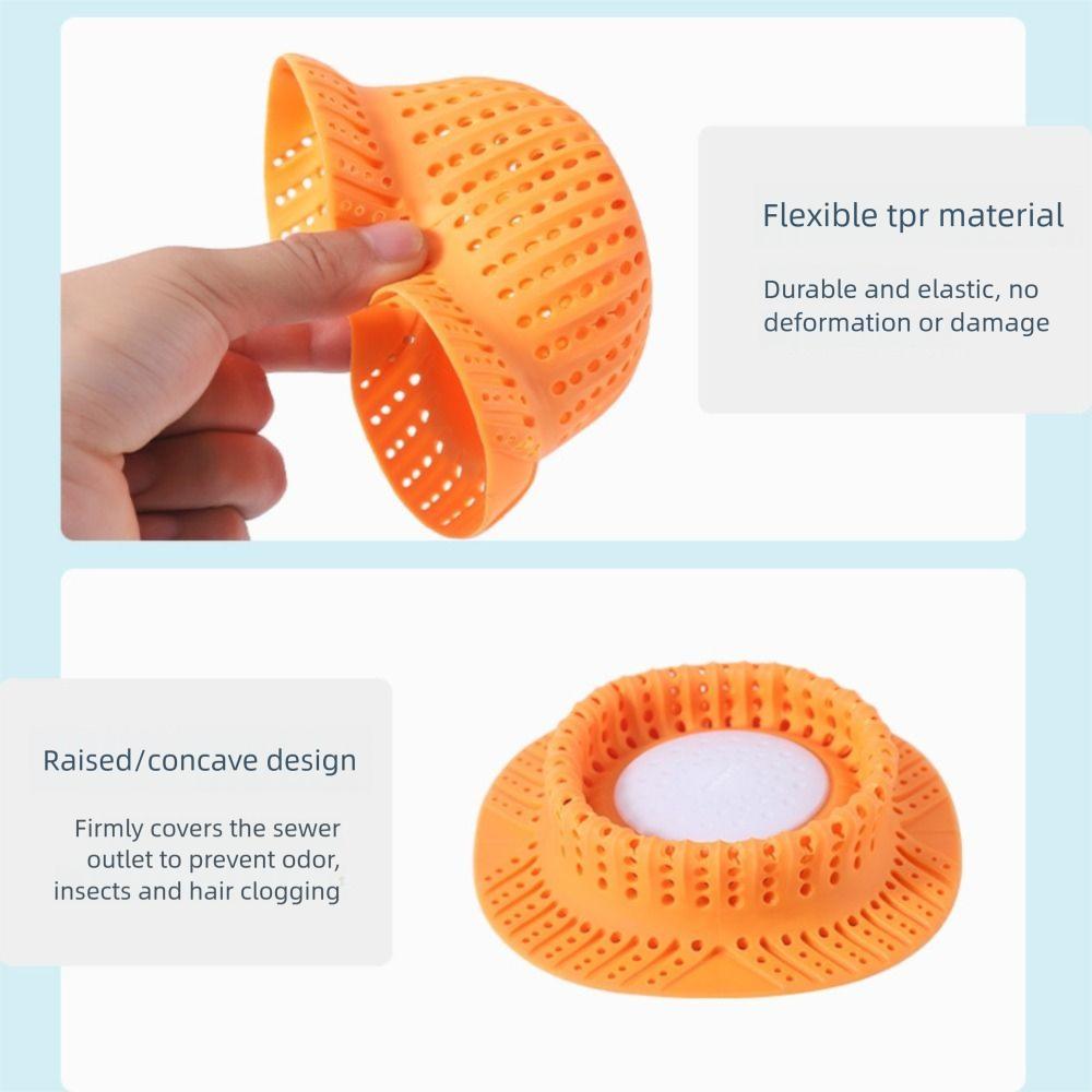Anti-odor Shower Floor Drain Silicone Bathtub Drain Cover Plug Floor Drain Bathroom