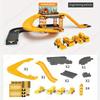 Children's rail car sliding toy first floor rail fire engineering vehicle dinosaur parking lot toy play house gift