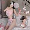 New Sexy Lingerie Women's Retro Perspective Belly Pocket Seductive Sexy Hanfu Uniform Cosplay Suit