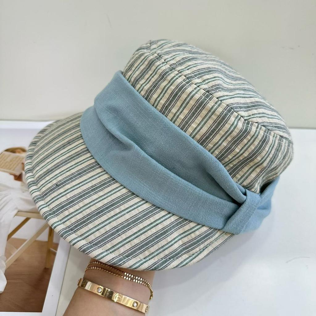 New Equestrian Hat Women's Foldable Big Eaves Sunscreen Hat Summer Travel Versatile Thin Breathable Beret
