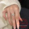 925 Sterling Silber AAA+ Ei Zirkon Kristall Fingerringe für Damen Mode Hochzeit Verlobung Party Charme Schmuck