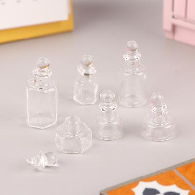 1Pc Doll House Mini Decoration Cute Glass Bottle European Vintage Pot