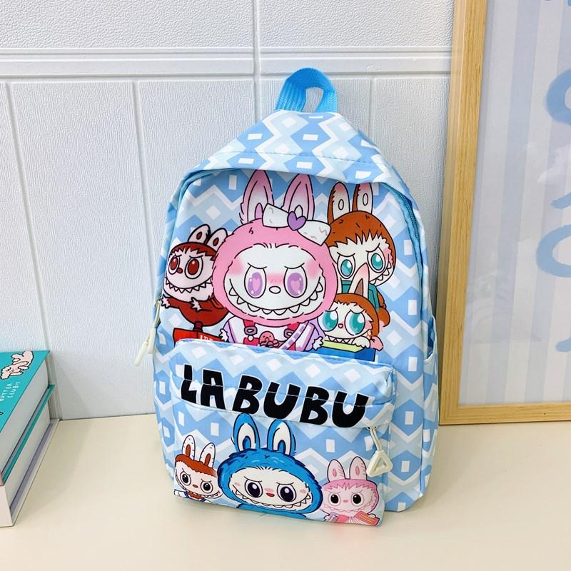 Cartoon Anime Boys And Girls Backpack Foreign Style Printing Cute Student Schoolbag Children'S Backpack