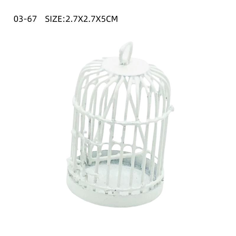 

Миниатюрное ретро украшение в виде птичьей клетки: Микроландшафтный аксессуар для суккулентного сада