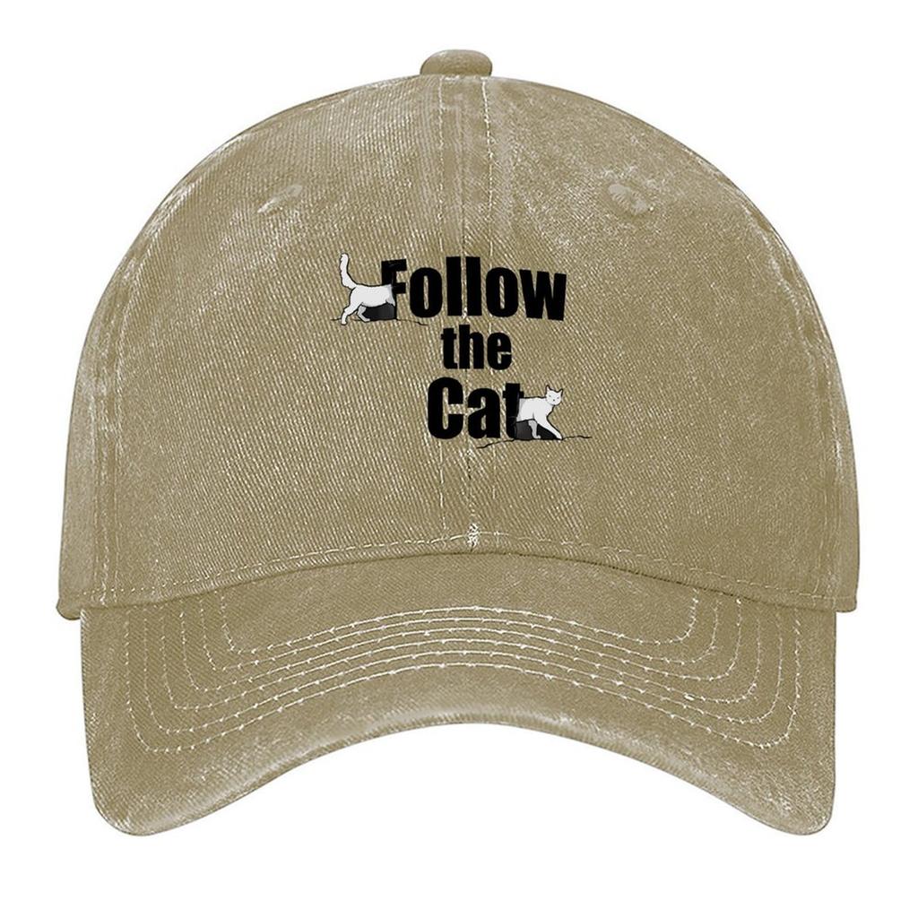 2026 Follow The Cat Baseball Cap Golf Hat Unique Hats Sailor Cap For Men Military Tactical Cap Caps Male Women's