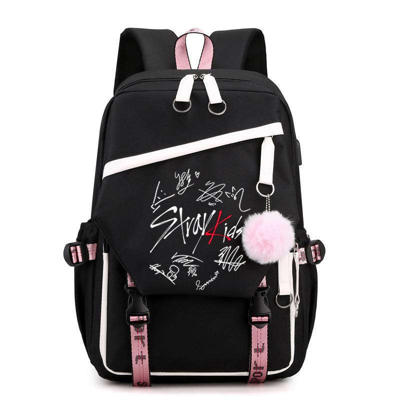 Stray Kids Combination Peripheral School Bag Felix Academy Wind Large Capacity Casual Backpack