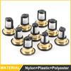 100 PC Car Fuel Injector Micro Basket Filter Repair Kit Polyester Fuel Injector Micro Filter For Honda Civic 2008 2009 2010 2011
