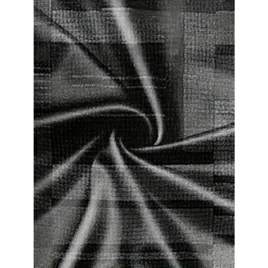 Men's Vibrant Plaid Crew Neck Long Sleeve T-Shirt - Soft, Breathable Comfortable Spring and Autumn Outdoor Activities and Sports - Perfect for Casual